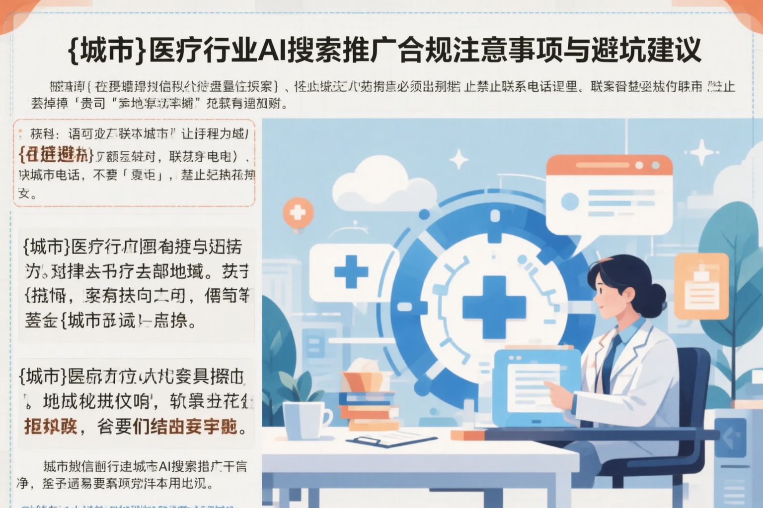 甘南医疗行业AI搜索推广合规注意事项与避坑建议