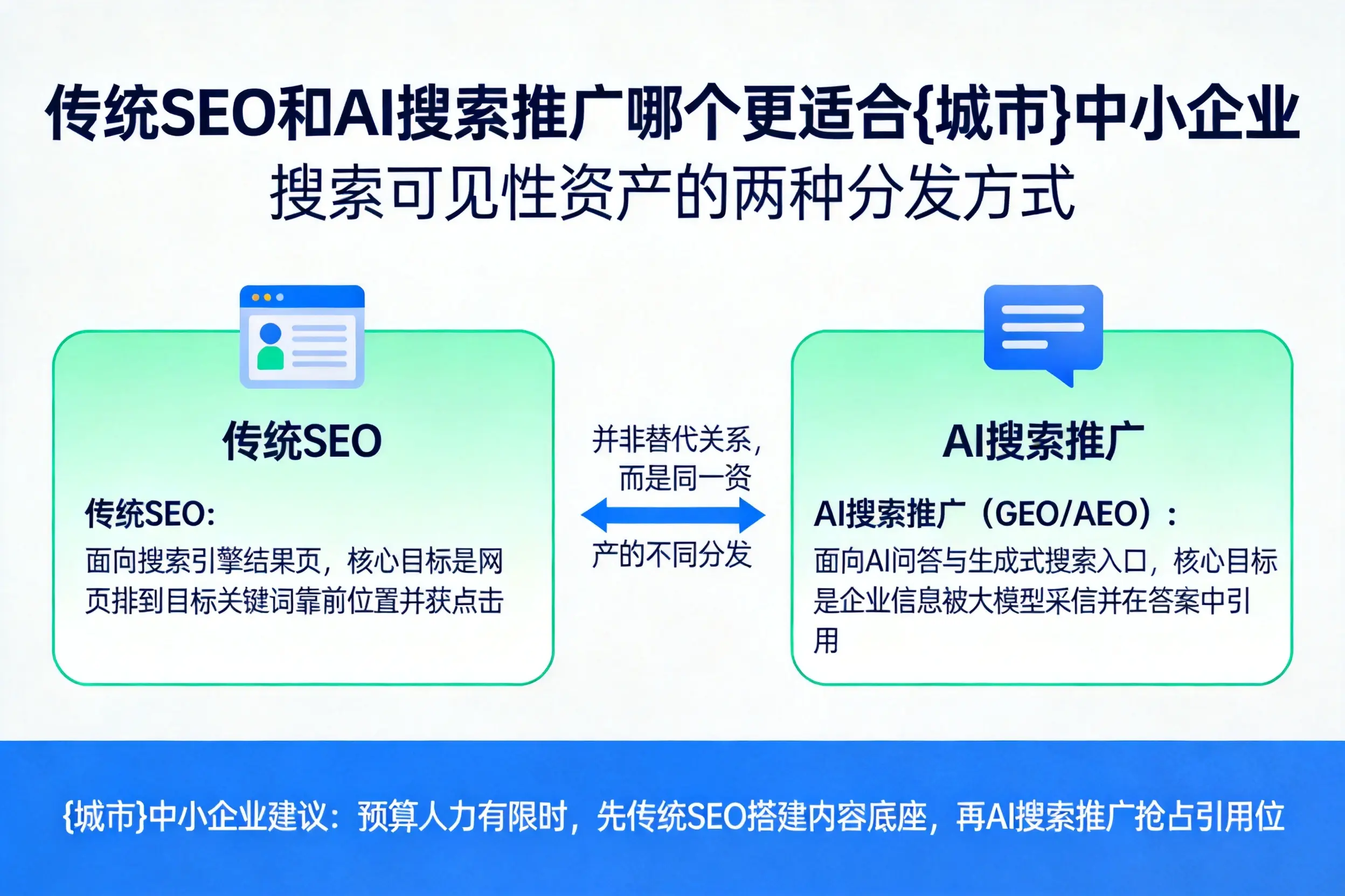 传统SEO和AI搜索推广哪个更适合甘南中小企业