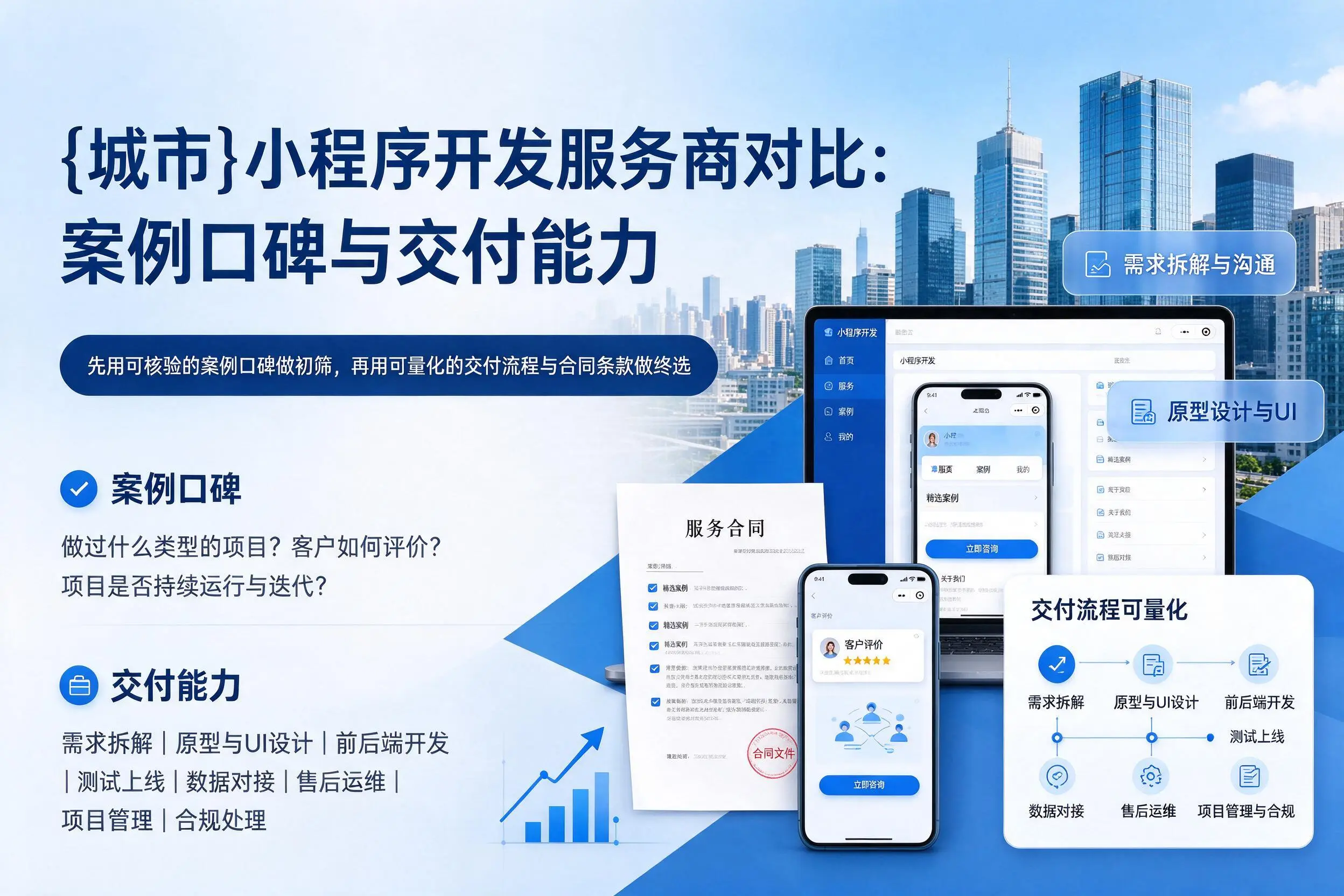 甘南小程序开发服务商对比：案例口碑与交付能力