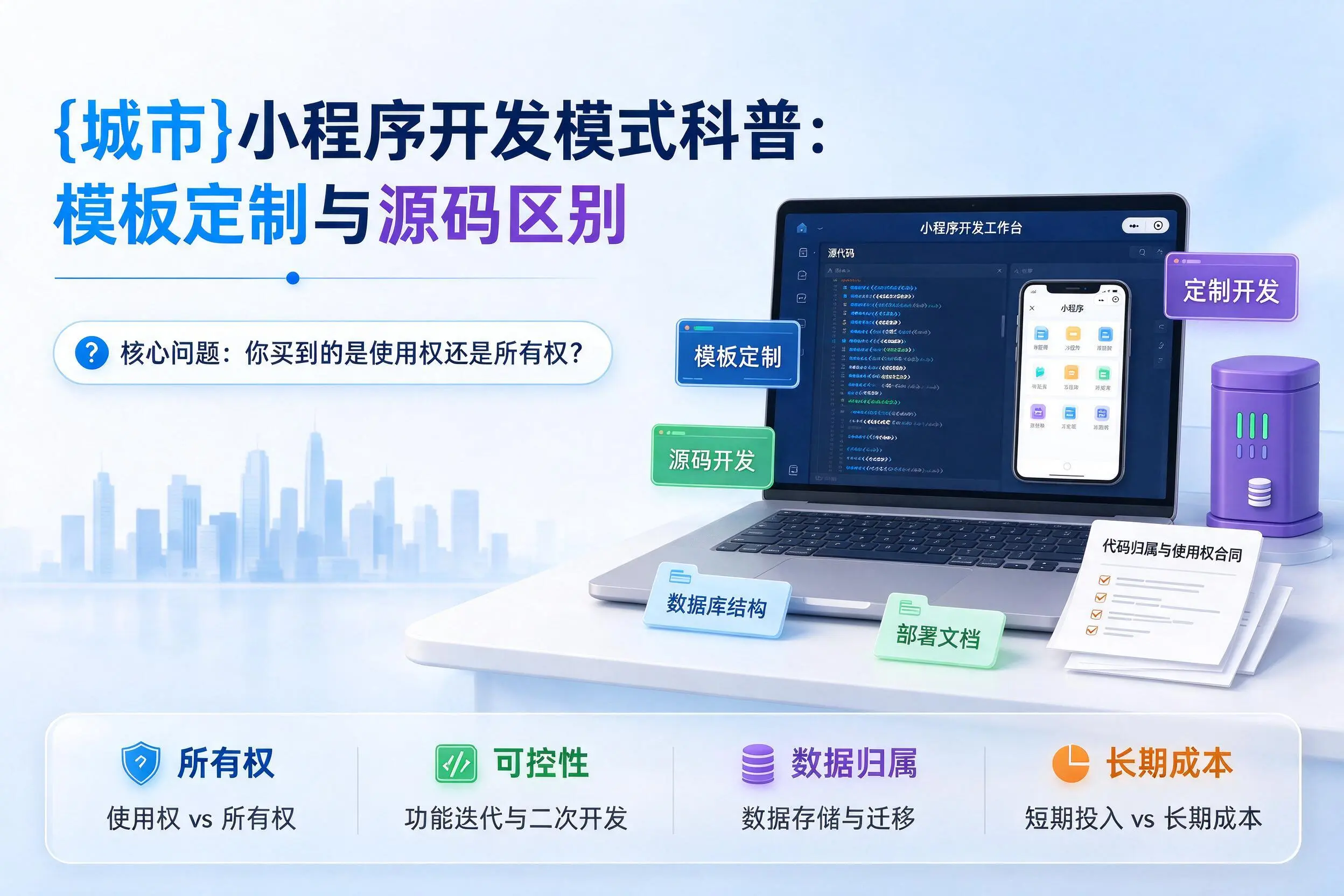 甘南小程序开发模式科普:模板定制与源码区别