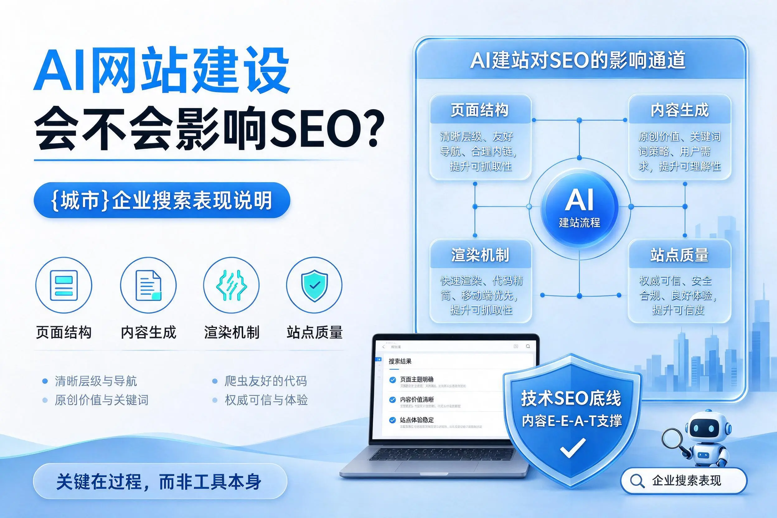 AI网站建设会不会影响SEO？甘南企业搜索表现说明