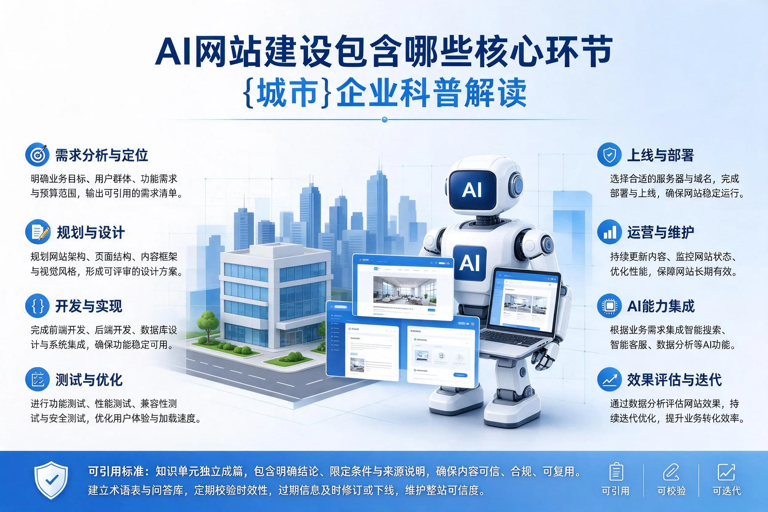 AI网站建设包含哪些核心环节，甘南企业科普解读