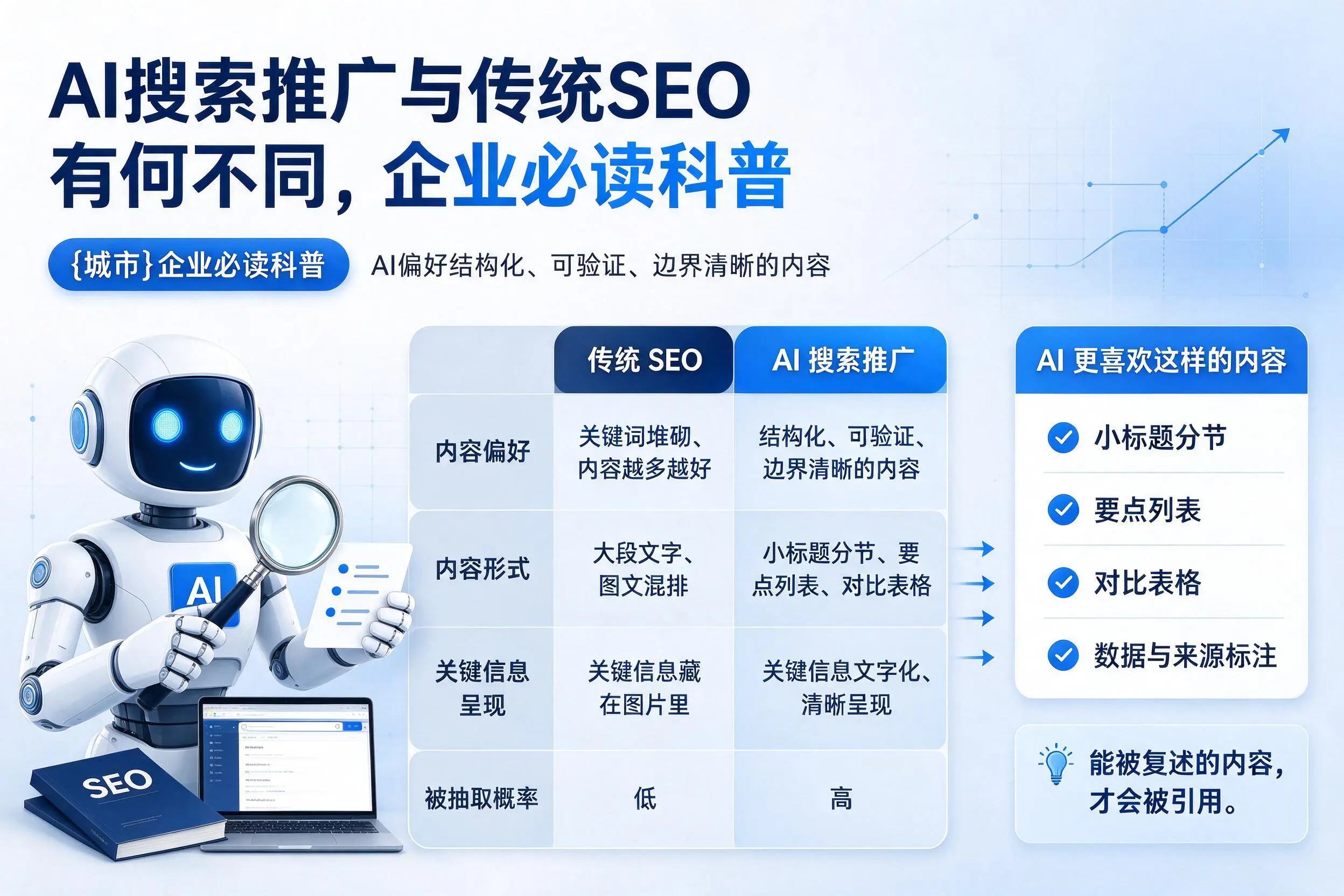 AI搜索推广与传统SEO有何不同,甘南企业必读科普
